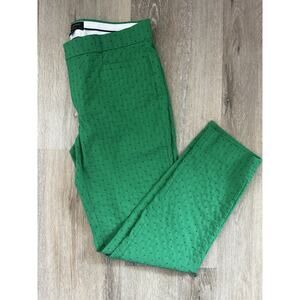 Banana Republic Sloan Curvy Fit Pants 8 Emerald Green Ankle Stretch Career